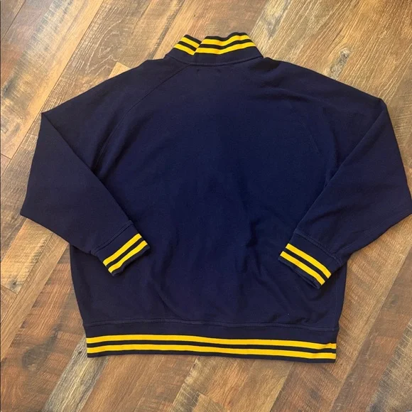 Polo Ralph Lauren Track Jacket Navy Yellow Striped 2XB Big & Tall - Picture 5 of 6